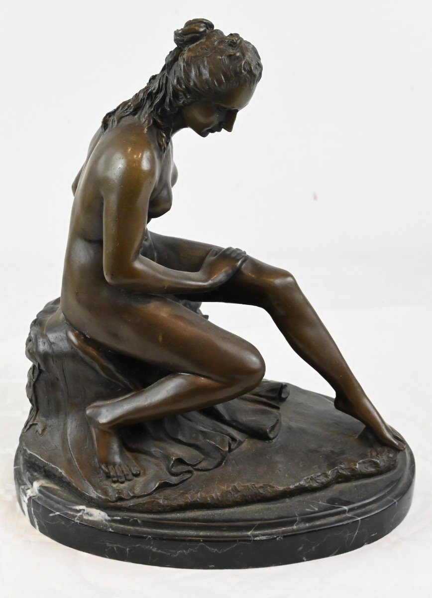 Pasquale Sgandurra - Figure Of A Woman In Bronze - Italy Early 20th Century-photo-3